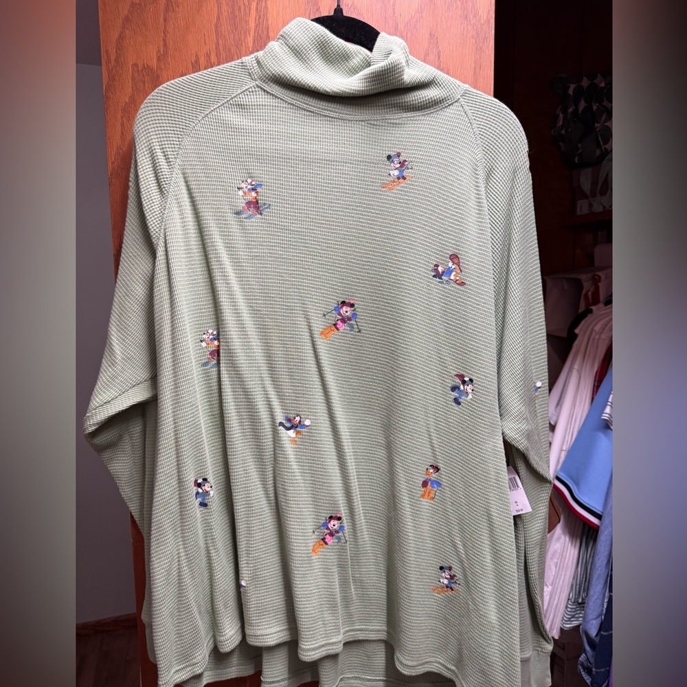 Disney Light Green Knit Top
